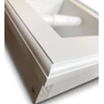 thumbnail image 4 of Typhon Recessed Solid Wood Toilet Paper Holder 7 x 8.5, White Enamel, 4 of 13