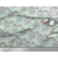 thumbnail image 2 of Soimoi Cotton Jersey Fabric Leaves & Rose Flower Decor Fabric Printed Yard 58 Inch Wide, 2 of 3
