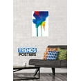thumbnail image 2 of Bold Color - Rainbow Watercolor Wall Poster, 14.725" x 22.375", 2 of 3