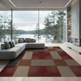 thumbnail image 2 of ODIKA 8'x10' Washable Area Rug Pile Shaped Contemporary Rectangular Panel Neutral Abstract Minimalist for King Size Bedroom Under Bed, Master Suite, Non-Shedding, Easy Care, 2 of 7
