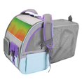 thumbnail image 1 of Tachiuwa Cat Carrier Backbag Foldable Portable Sturdy Expandable for Dogs Pet Walking Violet, 1 of 9