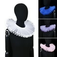 thumbnail image 2 of Retro Ruffled Collar Girls Cosplay Tie Victorian Collar Lapel Medieval Cosplay Victorian Ruffled Tie Collar, 2 of 9