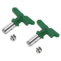2 Packs Reversible Spray Tips for Airless Sprayer 515 Paint Spray Nozzle Tips Sprayer Machine Parts, Green