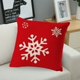 thumbnail image 3 of Breathable Pillow Case Single-sided Flax Skin-friendly Christmas Cushion Cover for Home, 3 of 8