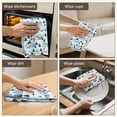 thumbnail image 5 of 4 Pcs Funny Kitchen Towels,Light Blue Christmas House and Tree Pattern Microfiber Dish Towels,Kitchen Tea Towels,Kitchen Towel Set (18" X 26"), 5 of 7