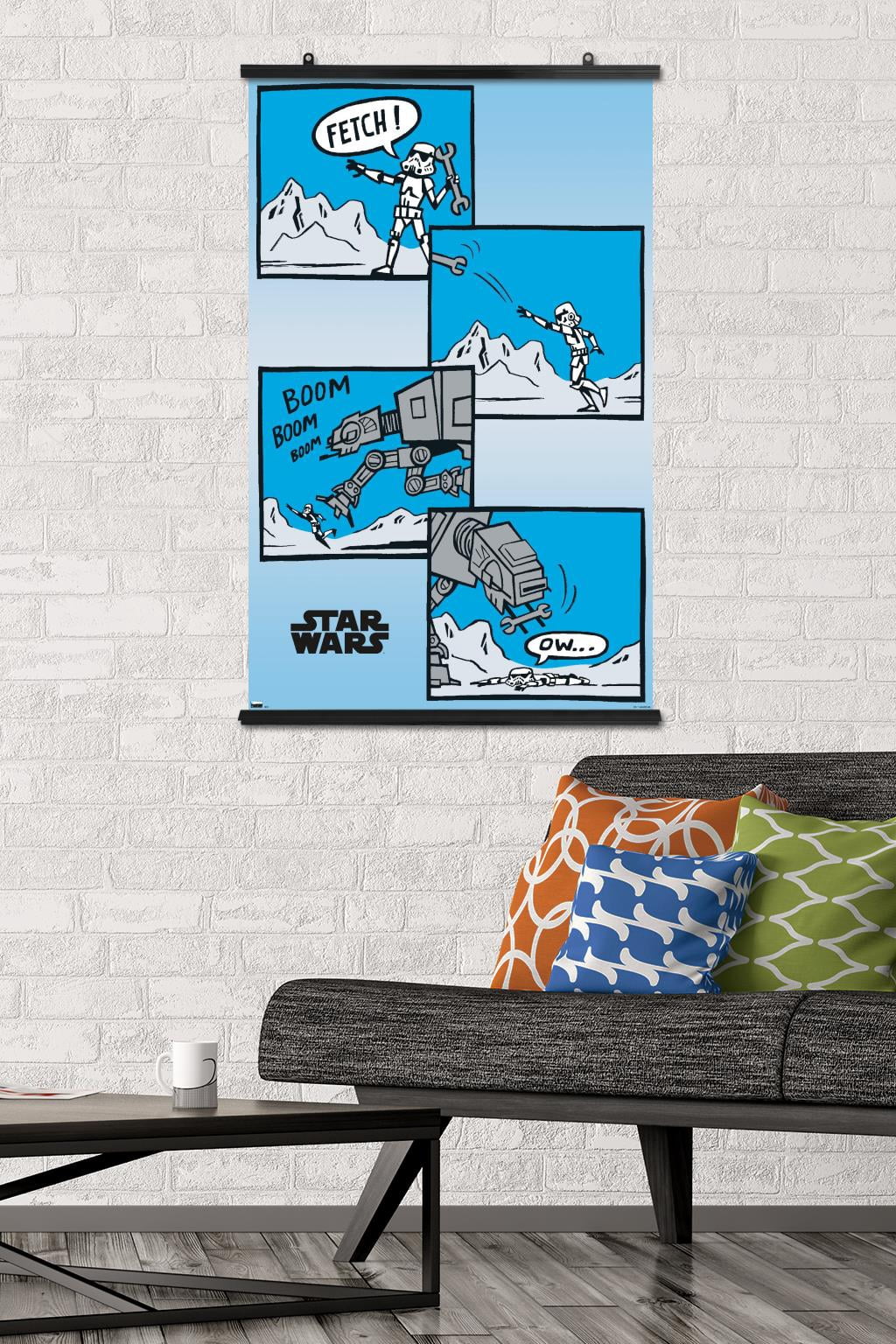 Star Wars: The Empire Strikes Back - Comic Panels Wall Poster, 22.375" x 34"