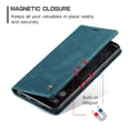 thumbnail image 4 of Dteck Wallet Case for Google Pixel 8 Pro, Handmade Retro Durable Soft PU Leather Magnetic Closure Flip Anti-Fall Shockproof Case with Kickstand and Card Slots Protective Cover, Blue, 4 of 5