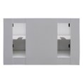 thumbnail image 5 of Bellaterra Home 55" Double vanity in Glacier Ash finish top with Black galaxy and rectangle sink, 5 of 14