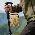 thumbnail image 4 of COEQINE Forearm Crutch Bag Cane Accesories Retro Sunflower Butterfly Elbow Crutch Storage Organizer, 2 Zippered Pockets, Lightweight, Hands-Free, for Adults & Seniors, 4 of 7