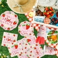 thumbnail image 6 of Strawberry Baby Shower Decorations, 150Pcs A Berry Sweet Baby  on the Way Decorations Tableware Sweet Baby Strawberry Plates and Napkins Cups for Girls Strawberry Baby Shower Supplies, Serve 25, 6 of 6