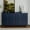 Blue, variant on Wooden Cabinet For Kitchen With Adjustable Shelves 4 Door Sideboard Matte Lacquered Finish Dining Room And Living