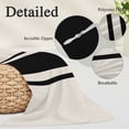 thumbnail image 3 of Black Vintage Long Body Pillow Covers, Geometric Stripes Simple Lines Soft Breathable Throw Pillow Cases with Invisible Zipper, Decorative Pillowcase Pillows Protectors for Sofa Bed Couch 20"x60", 3 of 9