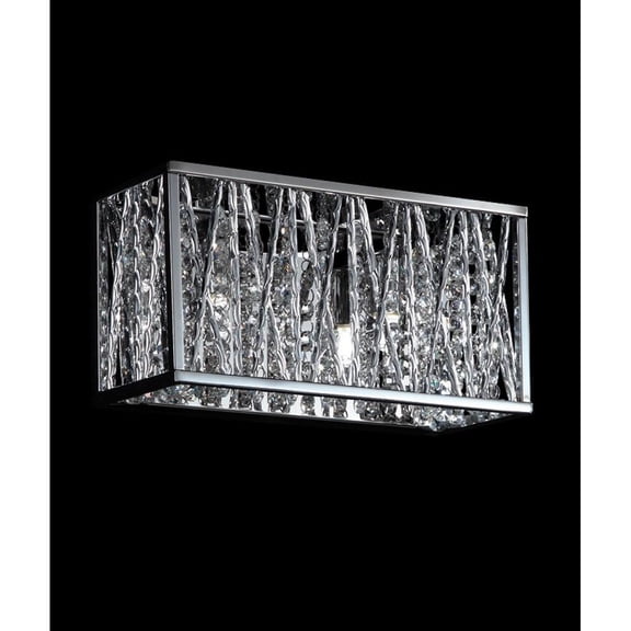 2 Light Vanity Light in Metropolitan Style 11 inches Wide By 5.5 inches High Bailey Street Home 372-Bel-1177066