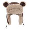 thumbnail image 1 of Gorro de invierno Adorable con orejas de oso, gorro de invierno de felpa con orejeras, gorro de caza al aire libre, gorro cálido, cómodo gorro de invierno, gorro de felpa, 1 of 8