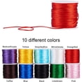 thumbnail image 3 of Cordón de nailon de 1 mm, 300 metros, 10 colores, 1 mm, para nudos chinos, macramé Shamballa, abalorios., 3 of 9
