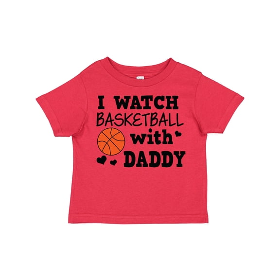 Inktastic I Watch Basketball with Daddy Boys Toddler T-Shirt