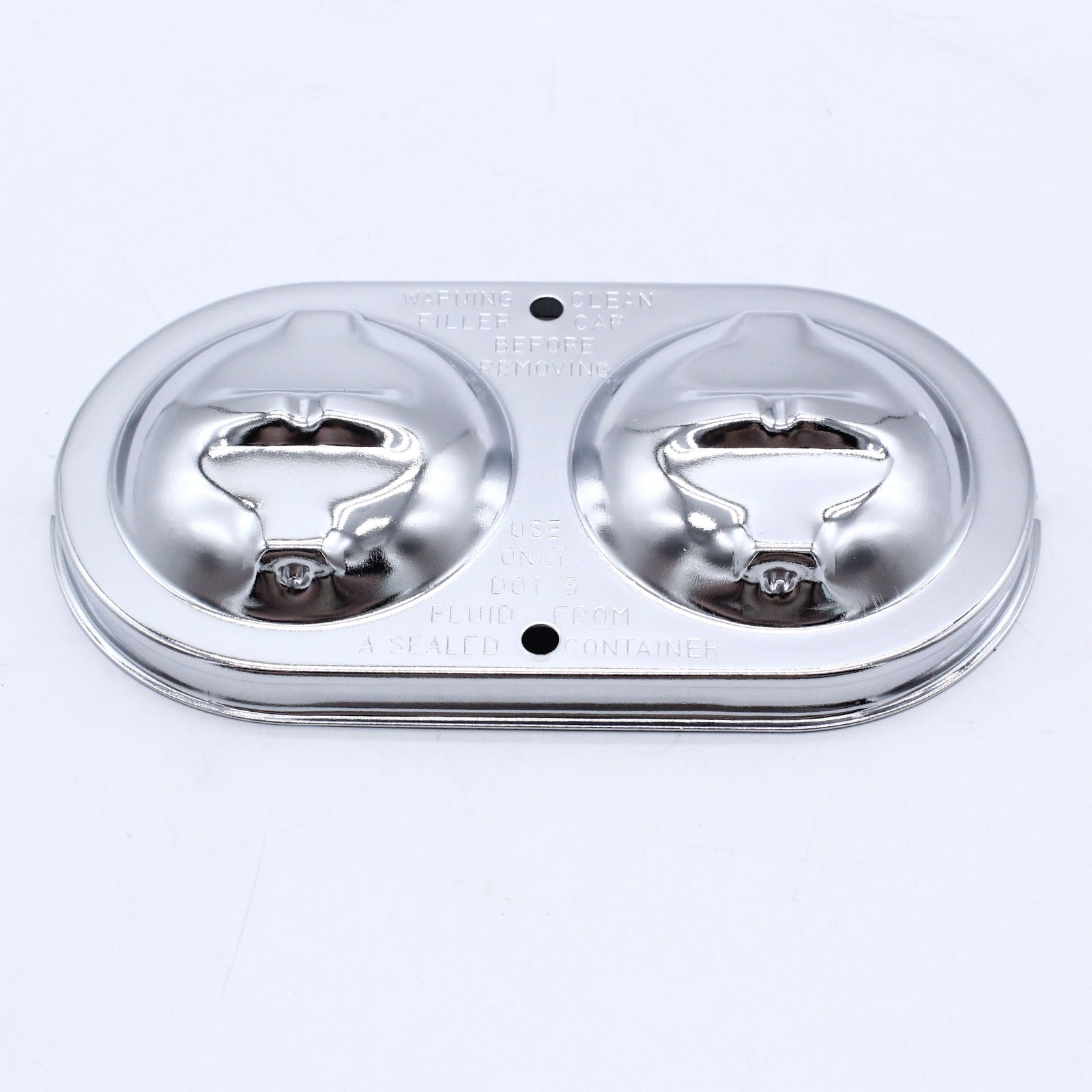 Master Cylinder Cover Chrome w/ Bails & Gaskets Ready Fit For Corvette 5.7L
