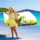 thumbnail image 5 of Yhmxh Toalla de playa de microfibra Toalla de baño súper colorida Manta de playa a prueba de arena Toalla multiusos para viajes Piscina 30x60 pulgadas Lavable a máquina, 5 of 6