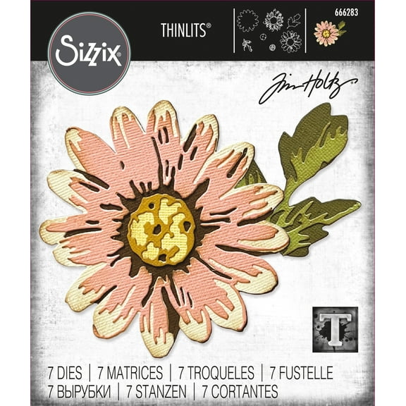 Sizzix Thinlits Dies By Tim Holtz 7/Pkg-Blossom