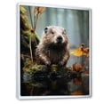 thumbnail image 2 of Designart "Rodent Creature" Animals Floater Framed Canvas Print, 2 of 7
