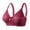 Hot Pink, variant on Azrian Full Figure Womens Plus Size Bras,Women's Plus Size Bra,Casual Lace Front Button Shaping Cup Shoulder Strap Underwire Bra Plus Size Extra-Elastic Wirefree