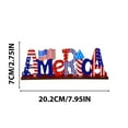 thumbnail image 3 of HongHeng Clearance Under $2.00 Independence Day Decorations Red Blue Wooden Ornaments Flag Decorations Party Crafts, 3 of 6