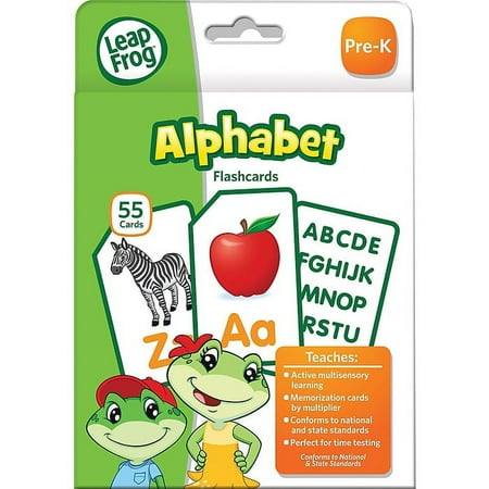 Board Dudes 19419 LeapFrog Flash Cards, Alphabet, 4 3/4 x 6, 55 Cards