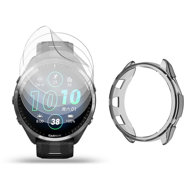 Protector de Pantalla SHUAXI para Garmin Forerunner 965 Paquete de 4+1