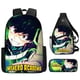 thumbnail image 3 of My Hero Academia anime mochila infantil 3D poliéster a prueba de agua niño niña Kit de mochila escolar para estudiantes estuche de lápices bolsa de pecho 3pcs, 3 of 4