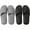 Black+Grey, variant on 2Pack Foldable Travel Slippers for Men - Non-Slip EVA Slides - Portable Compact Shower & Beach Shoes