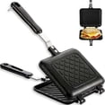 thumbnail image 1 of Sandwich Grill, Grilled Sandwich and Panini Maker Pan with Non-Stick Platforms, Stove Toasted Sandwich Maker, 1 of 5