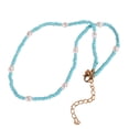thumbnail image 4 of Bangcool Collier de Perles Bohème Mignon Fausse Perle Collier Ras-du-Cou Collier d'Été pour la Plage, 4 of 6