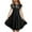 Black, variant on Little Girls Spring Dress Double Layer Flutter Sleeve Flowy A Line Casual Gradient Midies Flower Girl Dresses Size 6-7T