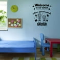thumbnail image 3 of Where Great Minds Grow Welcome To Our School Motivational Quote Design Wall Art Sticker Designs Vinyl Stickers For Home House Walls Rooms Windows Bedroom Decoration Size (12x12 inch), 3 of 3