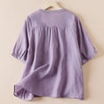 thumbnail image 6 of Active Tops Women Athletic V Neck Shirts Women Long Sleeve T Shirt Women Swim Tee Tops Loose Womens Short Sleeve Athletic Tops Womens Compression Shirts Long Sleeve Shirts for Purple XXL, 6 of 9