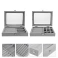 thumbnail image 4 of MasteelfCA 2Pcs Portable Jewelry Box Creative Necklace Rings Organizer Jewelry Container, 4 of 8
