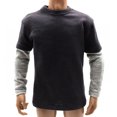 thumbnail image 3 of Vogacara Camiseta de manga larga, colorida, ligera, apariencia exquisita, ocasiones amplias, ropa de empalme para modelo 1/6, ropa para hombres Muñecas y casas de muñecas Gris Vogacara FN001406-03, 3 of 6
