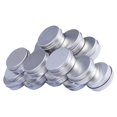 thumbnail image 4 of 24Pcs 5g Caja de aluminio Caja de crema de maquillaje vacía Contenedor cosmético Crema cosmética Tarro Olla Caja de rosca para viajes Plata, 4 of 7