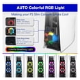 thumbnail image 4 of Prociv RGB Cooling Fan for PS5 Slim,Cooler Fan for Gaming Console,Cooling System for Playstation 5 Slim,Horizontal Cooling Accessories,with 3 High-Speed Cooling Fans (Black), 4 of 12