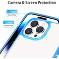 thumbnail image 3 of Compatible with iPhone 14 Pro Max Case Clear, Non-Yellowing Shockproof Phone Case for 14 Pro Max, Slim Anti-Scratch Hard PC Back Protective Cover Bumper 2022, 3 of 13