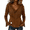 A2 Brown, variant on Women Vintage Western Cowgirl Suede Fringe Tassel Solid Color V Neck Button Down Long Sleeve Slim Fit Lightweight Fall Summer Rodeo Country Concert Casual Outfit Jacket Shirt Top Brown