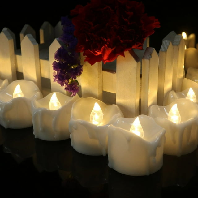 EGNMCR 12PC LED Electronic Candle Light Simulation Candle Party Glowing Candle Light candle light