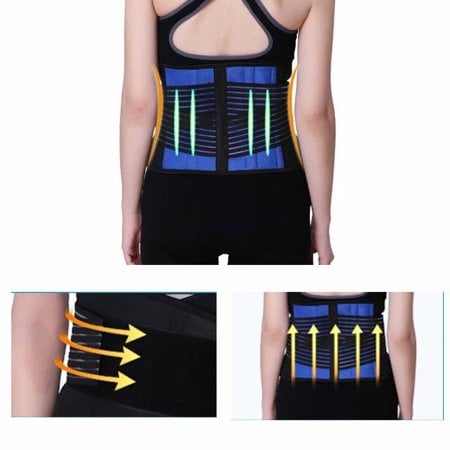 5 Sizes Waist Support Lumbar Support Lower Back Support Belt Adjustable  Neoprene Back Brace Pain Relief For Men Women 