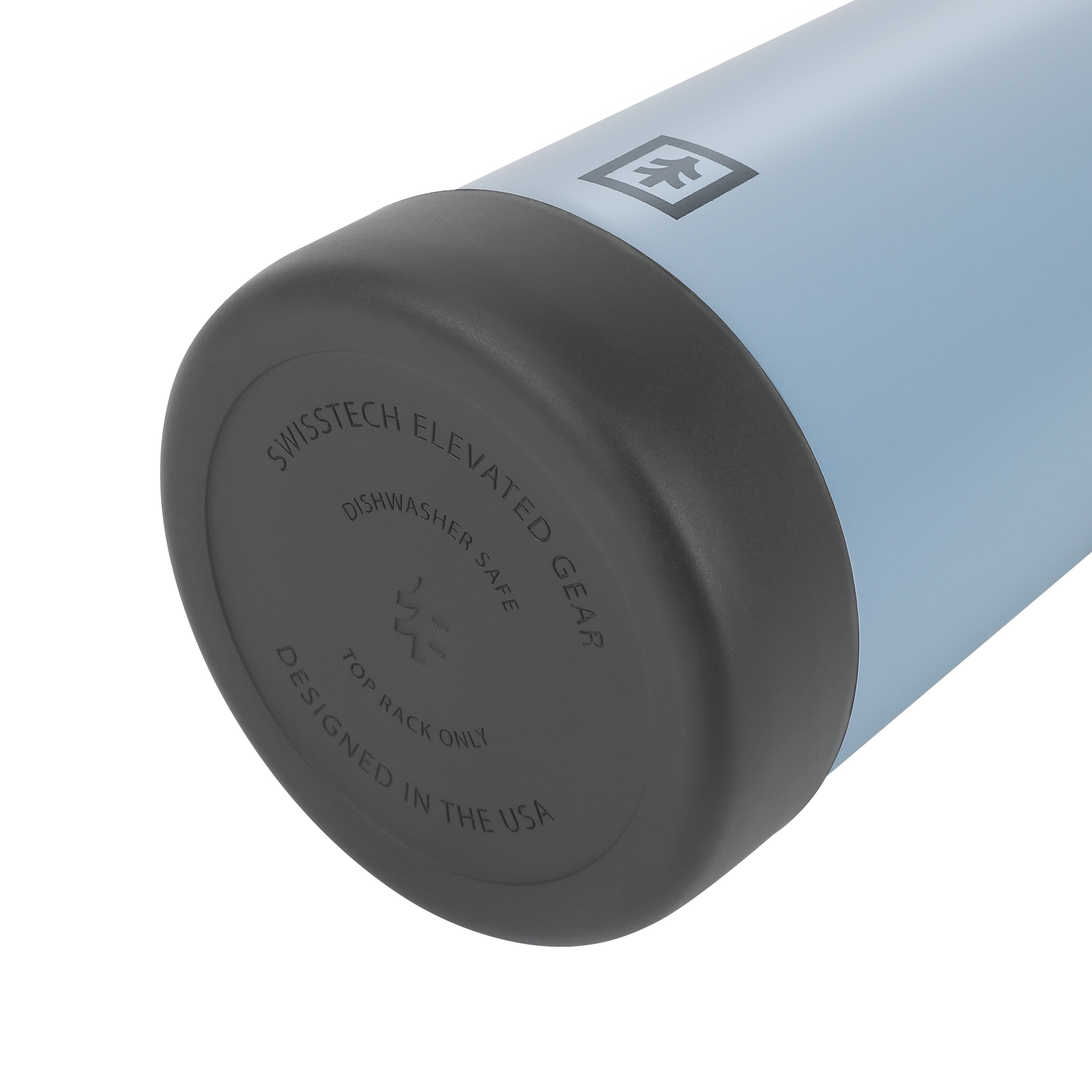 Swiss Tech Muhelos Cresta Blue 24oz Water Bottle, Double-Wall Copper Lined, Leak Proof