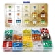thumbnail image 1 of Kit de fusibles automotrices de 140 piezas - Surtido de fusibles automáticos de cuchilla estándar y mini fusible para automóvil para vehículos recreativos marinos, campistas, barcos y camiones (5 A, 7, 1 of 6