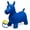 Blue, variant on Bintiva Children's Horse Inflatable Bouncer, With Removable Brown Cover and Foot Pump