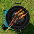 thumbnail image 4 of OULII bbq trays Barbecue Pan Stainless Steel Grilling Portable for Home Use 1Pack, 4 of 5