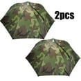 thumbnail image 2 of Bangcool 2 Pcs Chapeau Parapluie Pliant Protection Soleil Pluie Chapeau de Pêche, 2 of 10