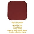 thumbnail image 5 of Charlotte Jacquard Cover Memory Foam Chair Pads 2 Pack Wine, 5 of 6