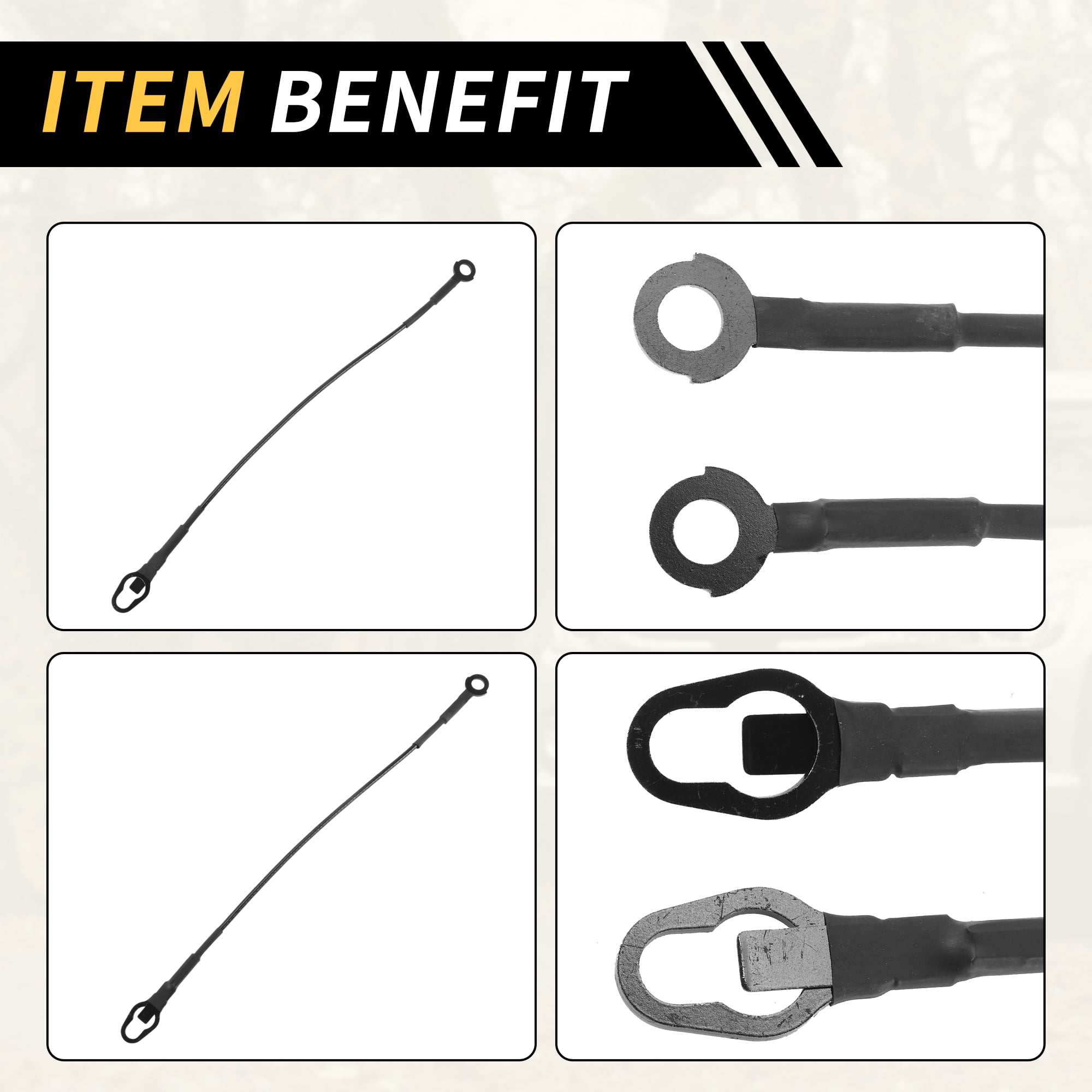 Unique Bargains Tailgate Support Cables for Ford F-150 F-250 1987-1997 Lift Gate Straps